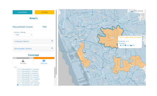 Your Distribution Areas